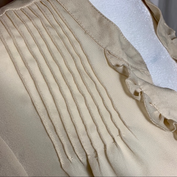 Daniel Rainn Sheer Cream Blouse - Picture 3 of 8